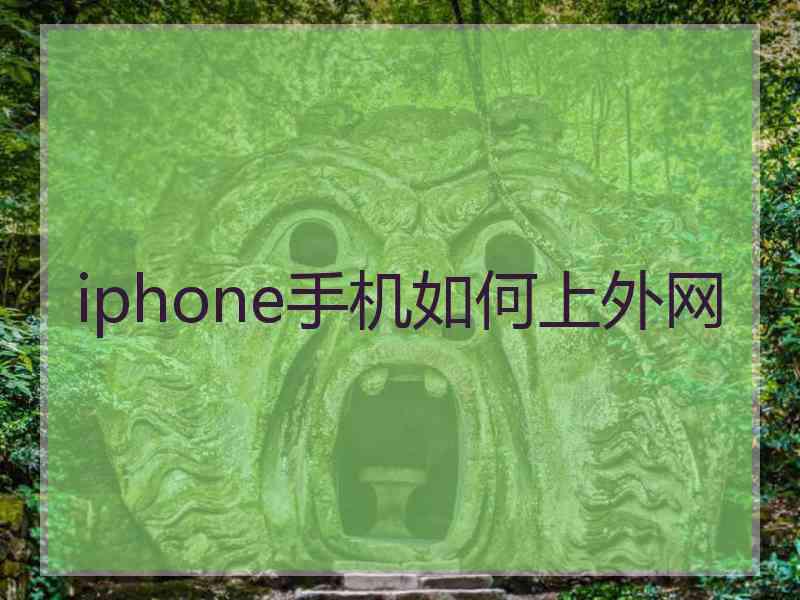 iphone手机如何上外网