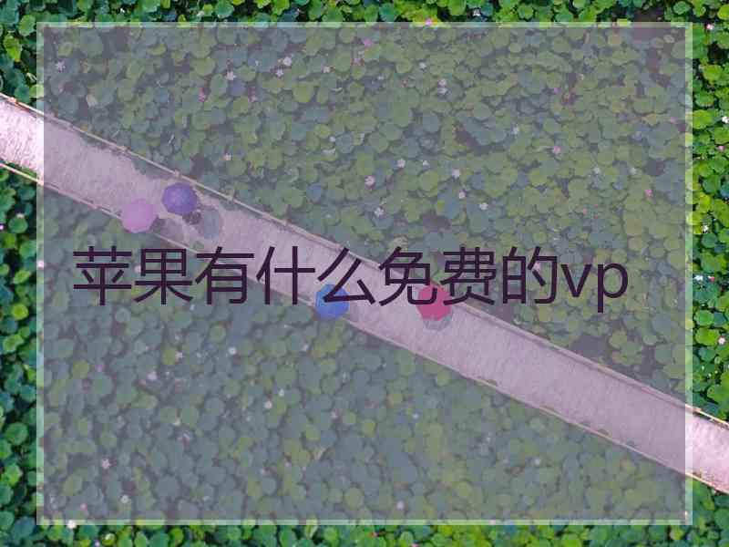 苹果有什么免费的vp