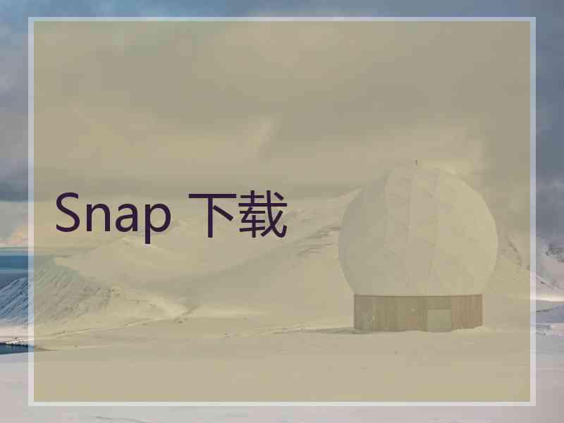 Snap 下载